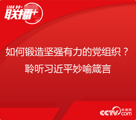 联播+丨如何锻造坚强有力的党组织?聆听习近平妙喻箴言