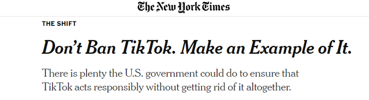 禁止TikTok在美运营 美媒:不相信“国家安全威胁”的说辞