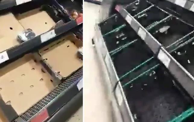 英国现恐慌抢购潮:有人持刀和羊腿威胁超市保安