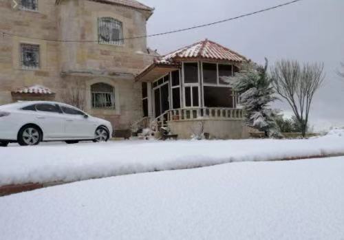 约旦多地遭遇强降雪 多个航班推迟或取消